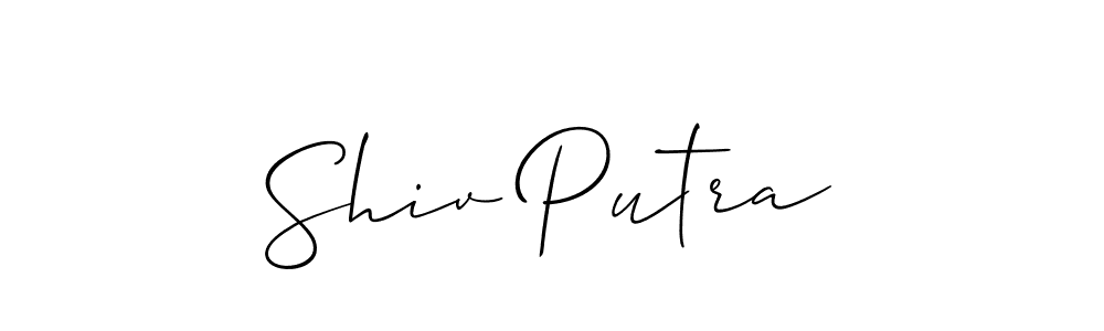 How to make Shiv Putra name signature. Use Allison_Script style for creating short signs online. This is the latest handwritten sign. Shiv Putra signature style 2 images and pictures png