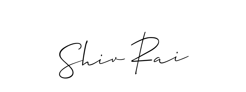Make a beautiful signature design for name Shiv Rai. Use this online signature maker to create a handwritten signature for free. Shiv Rai signature style 2 images and pictures png
