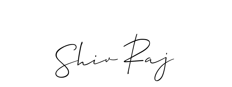 Use a signature maker to create a handwritten signature online. With this signature software, you can design (Allison_Script) your own signature for name Shiv Raj. Shiv Raj signature style 2 images and pictures png