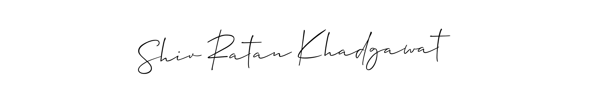 Make a beautiful signature design for name Shiv Ratan Khadgawat. Use this online signature maker to create a handwritten signature for free. Shiv Ratan Khadgawat signature style 2 images and pictures png