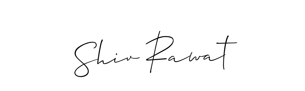 Create a beautiful signature design for name Shiv Rawat. With this signature (Allison_Script) fonts, you can make a handwritten signature for free. Shiv Rawat signature style 2 images and pictures png