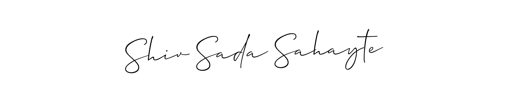 You can use this online signature creator to create a handwritten signature for the name Shiv Sada Sahayte. This is the best online autograph maker. Shiv Sada Sahayte signature style 2 images and pictures png