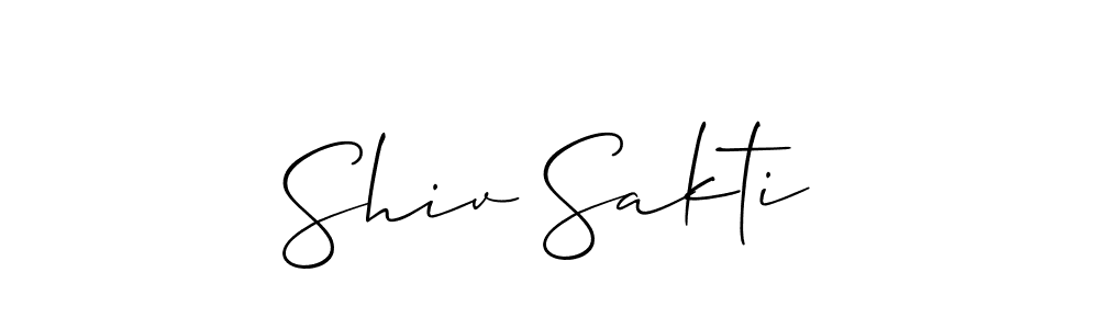 Allison_Script is a professional signature style that is perfect for those who want to add a touch of class to their signature. It is also a great choice for those who want to make their signature more unique. Get Shiv Sakti name to fancy signature for free. Shiv Sakti signature style 2 images and pictures png