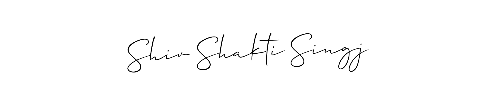 How to make Shiv Shakti Singj name signature. Use Allison_Script style for creating short signs online. This is the latest handwritten sign. Shiv Shakti Singj signature style 2 images and pictures png