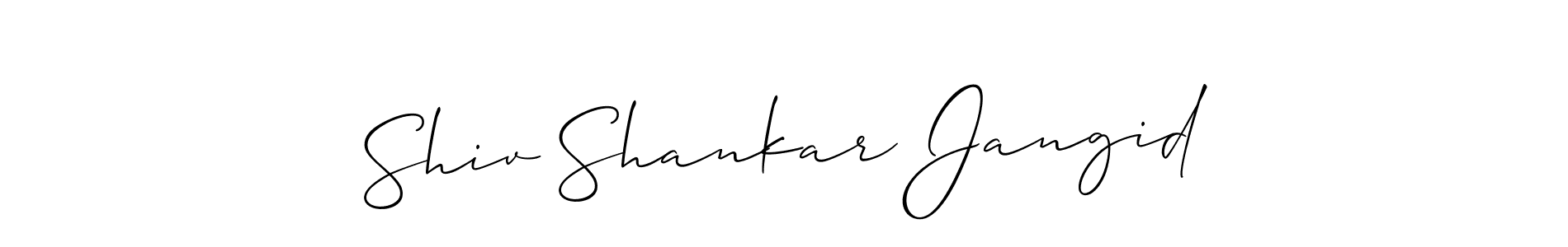 How to Draw Shiv Shankar Jangid signature style? Allison_Script is a latest design signature styles for name Shiv Shankar Jangid. Shiv Shankar Jangid signature style 2 images and pictures png