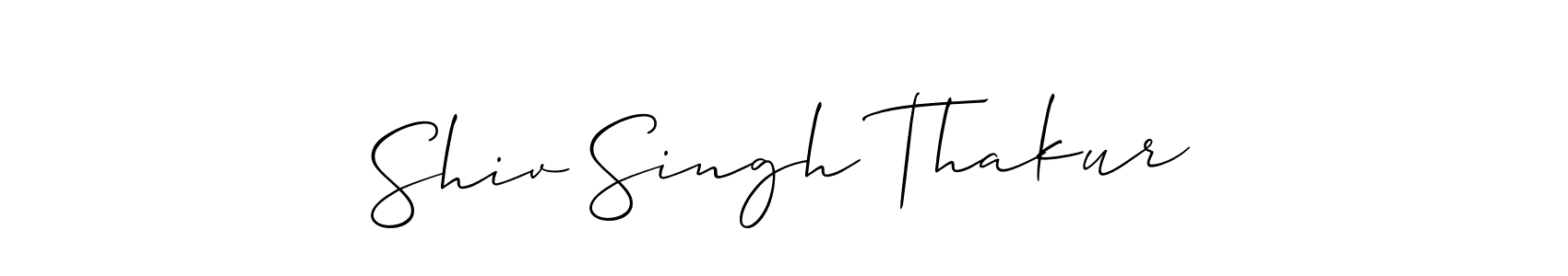 How to make Shiv Singh Thakur signature? Allison_Script is a professional autograph style. Create handwritten signature for Shiv Singh Thakur name. Shiv Singh Thakur signature style 2 images and pictures png