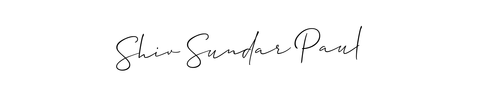 Similarly Allison_Script is the best handwritten signature design. Signature creator online .You can use it as an online autograph creator for name Shiv Sundar Paul. Shiv Sundar Paul signature style 2 images and pictures png