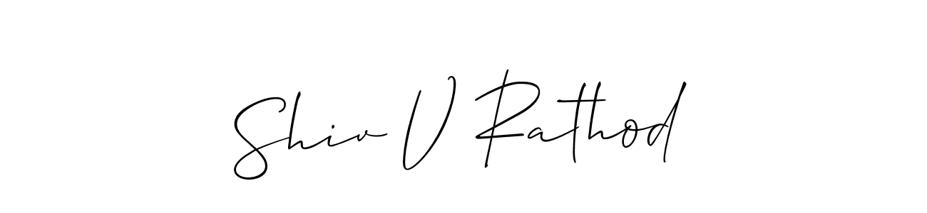 Here are the top 10 professional signature styles for the name Shiv V Rathod. These are the best autograph styles you can use for your name. Shiv V Rathod signature style 2 images and pictures png