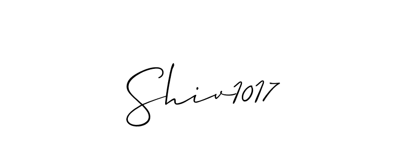 Best and Professional Signature Style for Shiv1017. Allison_Script Best Signature Style Collection. Shiv1017 signature style 2 images and pictures png