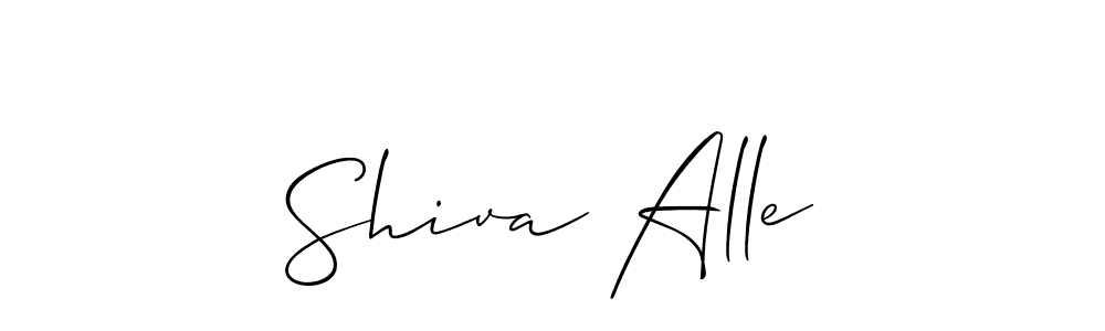 Make a beautiful signature design for name Shiva Alle. With this signature (Allison_Script) style, you can create a handwritten signature for free. Shiva Alle signature style 2 images and pictures png