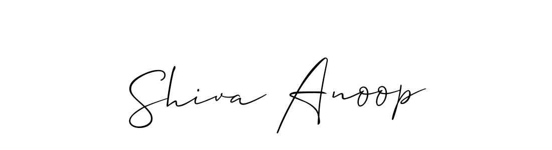 if you are searching for the best signature style for your name Shiva Anoop. so please give up your signature search. here we have designed multiple signature styles  using Allison_Script. Shiva Anoop signature style 2 images and pictures png