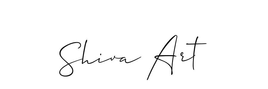 How to make Shiva Art name signature. Use Allison_Script style for creating short signs online. This is the latest handwritten sign. Shiva Art signature style 2 images and pictures png