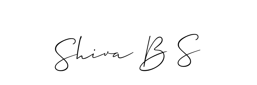 Once you've used our free online signature maker to create your best signature Allison_Script style, it's time to enjoy all of the benefits that Shiva B S name signing documents. Shiva B S signature style 2 images and pictures png