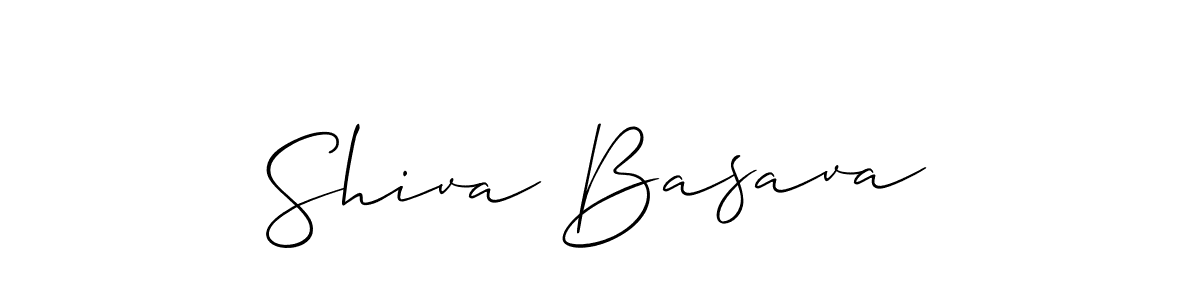 You should practise on your own different ways (Allison_Script) to write your name (Shiva Basava) in signature. don't let someone else do it for you. Shiva Basava signature style 2 images and pictures png