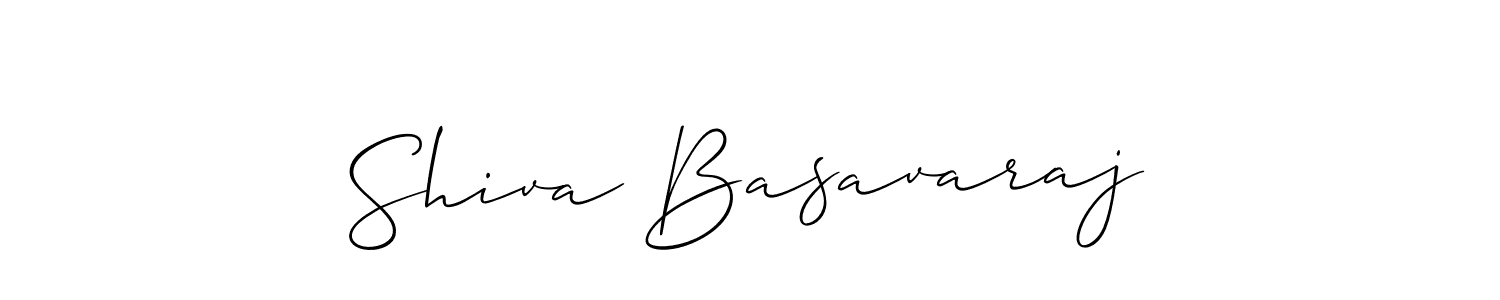How to make Shiva Basavaraj name signature. Use Allison_Script style for creating short signs online. This is the latest handwritten sign. Shiva Basavaraj signature style 2 images and pictures png