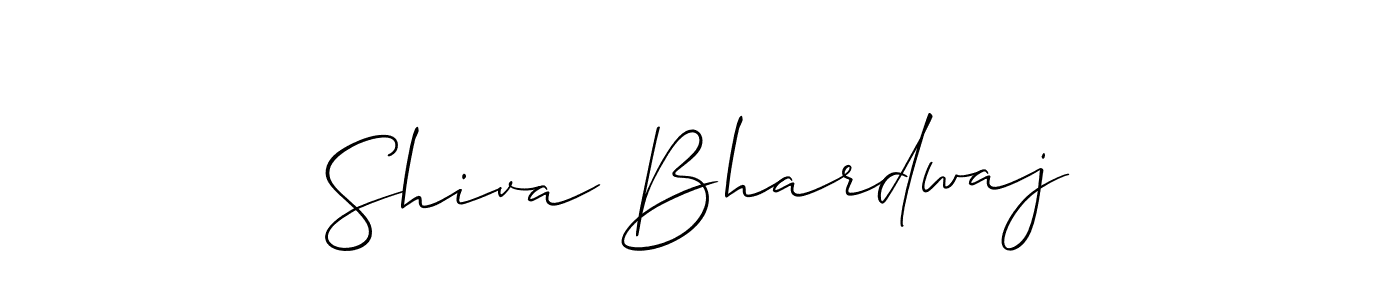 How to make Shiva Bhardwaj name signature. Use Allison_Script style for creating short signs online. This is the latest handwritten sign. Shiva Bhardwaj signature style 2 images and pictures png