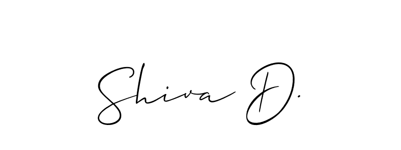 Make a beautiful signature design for name Shiva D.. Use this online signature maker to create a handwritten signature for free. Shiva D. signature style 2 images and pictures png