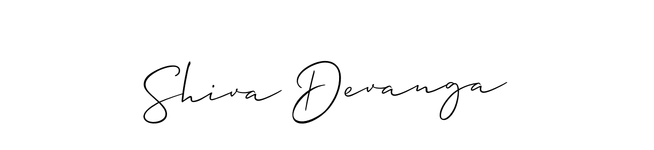 Also You can easily find your signature by using the search form. We will create Shiva Devanga name handwritten signature images for you free of cost using Allison_Script sign style. Shiva Devanga signature style 2 images and pictures png