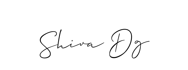 How to make Shiva Dg signature? Allison_Script is a professional autograph style. Create handwritten signature for Shiva Dg name. Shiva Dg signature style 2 images and pictures png