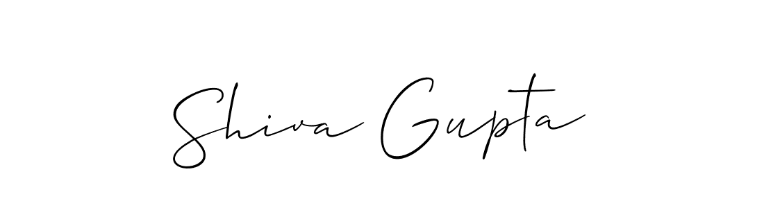 Design your own signature with our free online signature maker. With this signature software, you can create a handwritten (Allison_Script) signature for name Shiva Gupta. Shiva Gupta signature style 2 images and pictures png