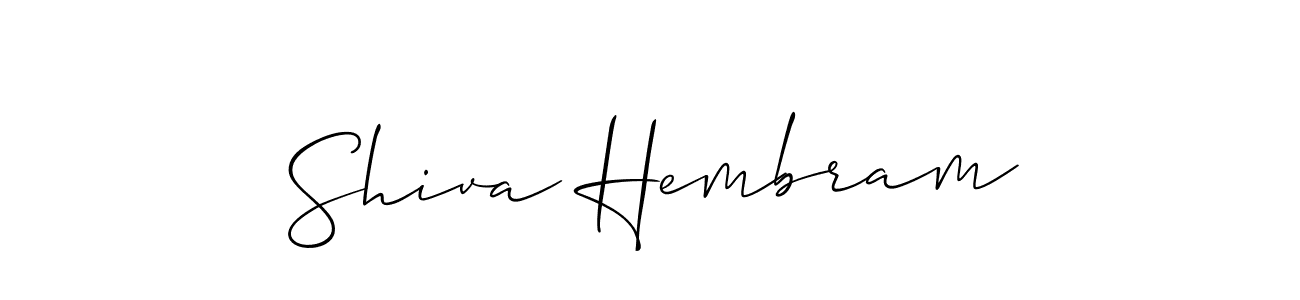 How to make Shiva Hembram signature? Allison_Script is a professional autograph style. Create handwritten signature for Shiva Hembram name. Shiva Hembram signature style 2 images and pictures png