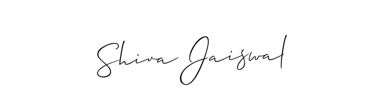 How to Draw Shiva Jaiswal signature style? Allison_Script is a latest design signature styles for name Shiva Jaiswal. Shiva Jaiswal signature style 2 images and pictures png