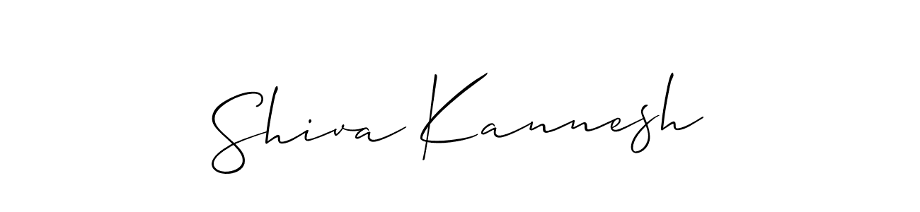 Also we have Shiva Kannesh name is the best signature style. Create professional handwritten signature collection using Allison_Script autograph style. Shiva Kannesh signature style 2 images and pictures png