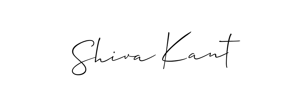 You should practise on your own different ways (Allison_Script) to write your name (Shiva Kant) in signature. don't let someone else do it for you. Shiva Kant signature style 2 images and pictures png