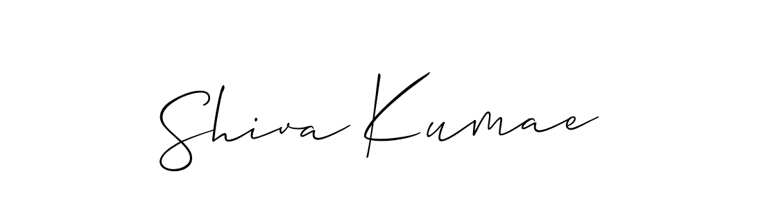 You should practise on your own different ways (Allison_Script) to write your name (Shiva Kumae) in signature. don't let someone else do it for you. Shiva Kumae signature style 2 images and pictures png