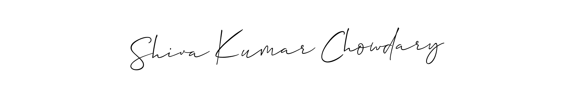 You can use this online signature creator to create a handwritten signature for the name Shiva Kumar Chowdary. This is the best online autograph maker. Shiva Kumar Chowdary signature style 2 images and pictures png