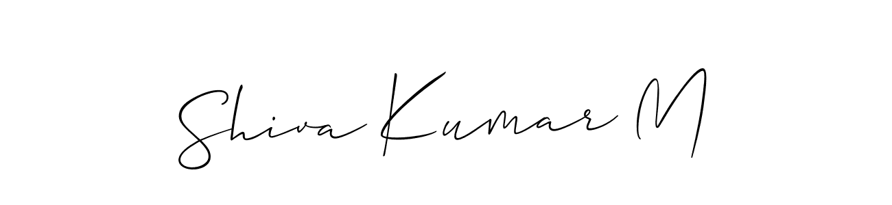 Make a short Shiva Kumar M signature style. Manage your documents anywhere anytime using Allison_Script. Create and add eSignatures, submit forms, share and send files easily. Shiva Kumar M signature style 2 images and pictures png