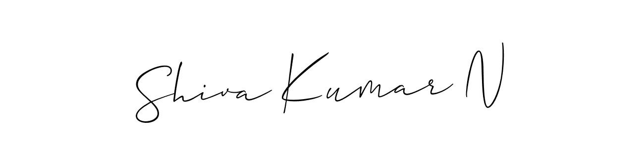 Also we have Shiva Kumar N name is the best signature style. Create professional handwritten signature collection using Allison_Script autograph style. Shiva Kumar N signature style 2 images and pictures png