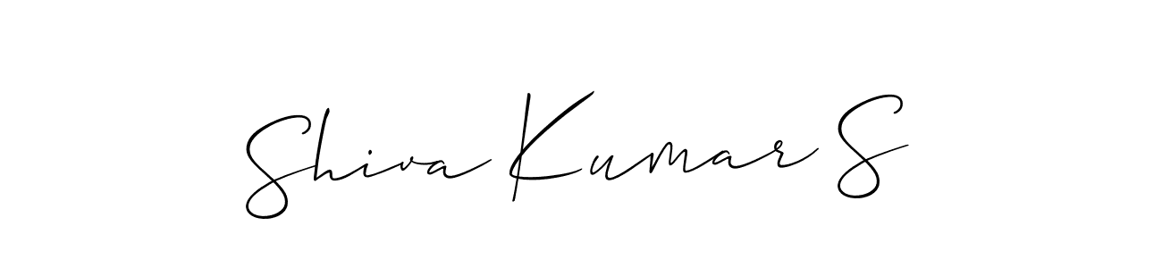 This is the best signature style for the Shiva Kumar S name. Also you like these signature font (Allison_Script). Mix name signature. Shiva Kumar S signature style 2 images and pictures png