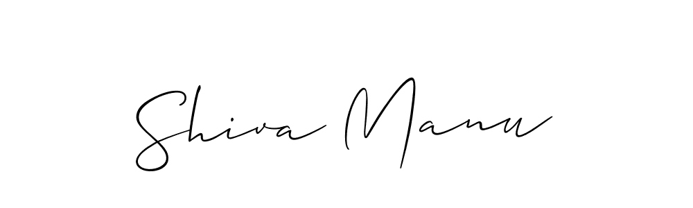 It looks lik you need a new signature style for name Shiva Manu. Design unique handwritten (Allison_Script) signature with our free signature maker in just a few clicks. Shiva Manu signature style 2 images and pictures png