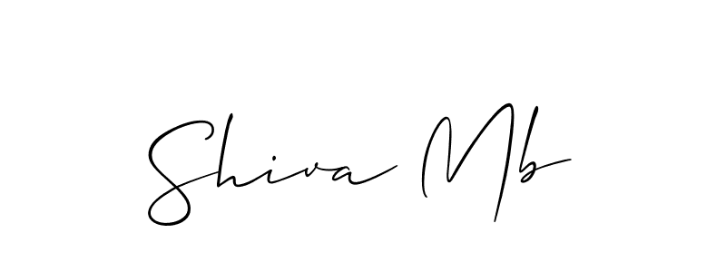 Make a beautiful signature design for name Shiva Mb. Use this online signature maker to create a handwritten signature for free. Shiva Mb signature style 2 images and pictures png