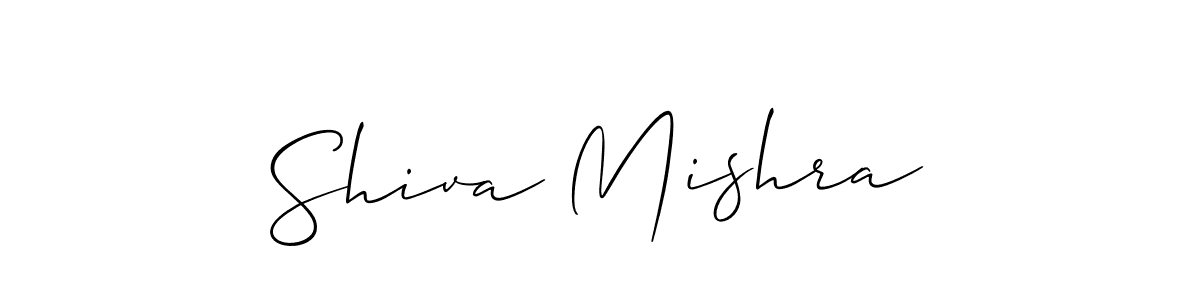 How to make Shiva Mishra name signature. Use Allison_Script style for creating short signs online. This is the latest handwritten sign. Shiva Mishra signature style 2 images and pictures png