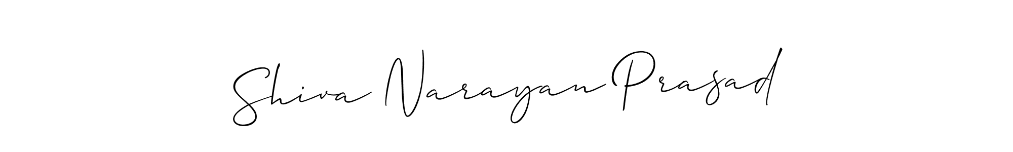 You should practise on your own different ways (Allison_Script) to write your name (Shiva Narayan Prasad) in signature. don't let someone else do it for you. Shiva Narayan Prasad signature style 2 images and pictures png