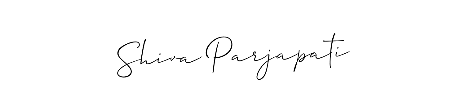 How to make Shiva Parjapati signature? Allison_Script is a professional autograph style. Create handwritten signature for Shiva Parjapati name. Shiva Parjapati signature style 2 images and pictures png