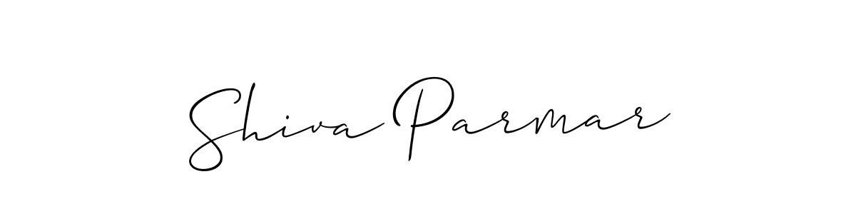 The best way (Allison_Script) to make a short signature is to pick only two or three words in your name. The name Shiva Parmar include a total of six letters. For converting this name. Shiva Parmar signature style 2 images and pictures png
