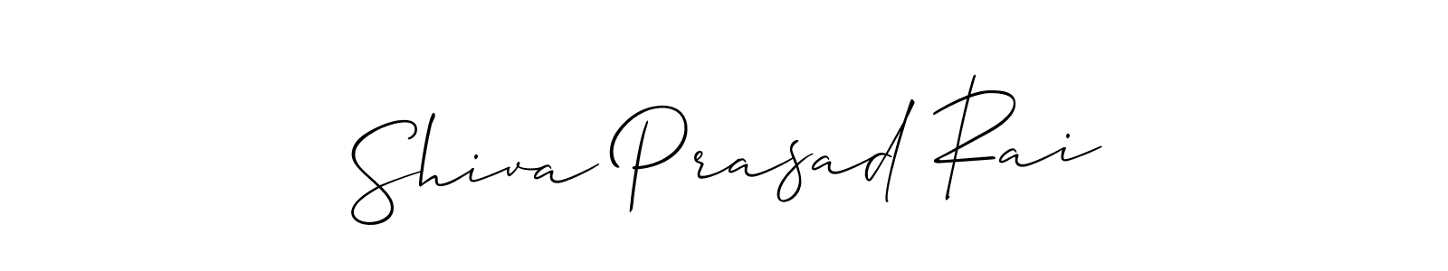 Allison_Script is a professional signature style that is perfect for those who want to add a touch of class to their signature. It is also a great choice for those who want to make their signature more unique. Get Shiva Prasad Rai name to fancy signature for free. Shiva Prasad Rai signature style 2 images and pictures png