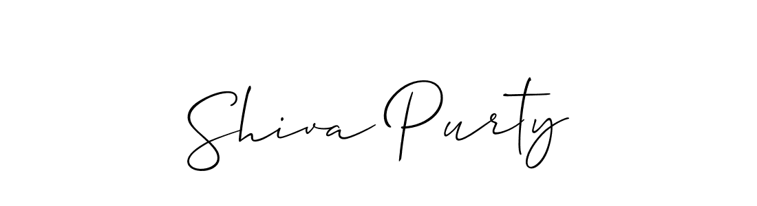 Make a beautiful signature design for name Shiva Purty. Use this online signature maker to create a handwritten signature for free. Shiva Purty signature style 2 images and pictures png