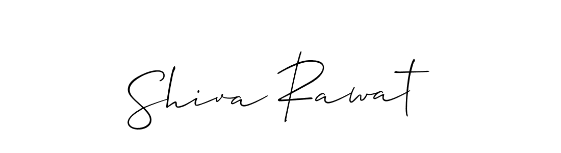 You should practise on your own different ways (Allison_Script) to write your name (Shiva Rawat) in signature. don't let someone else do it for you. Shiva Rawat signature style 2 images and pictures png