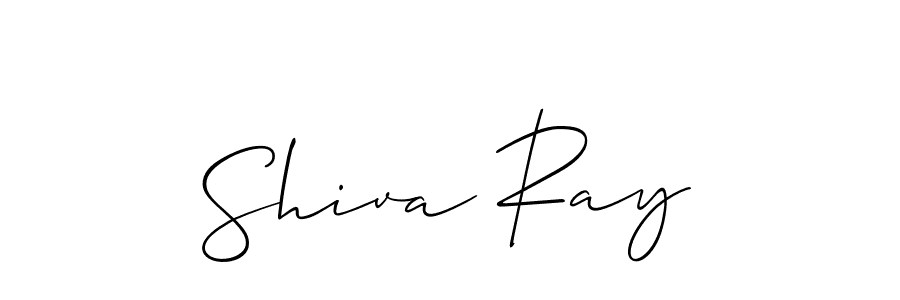 Design your own signature with our free online signature maker. With this signature software, you can create a handwritten (Allison_Script) signature for name Shiva Ray. Shiva Ray signature style 2 images and pictures png