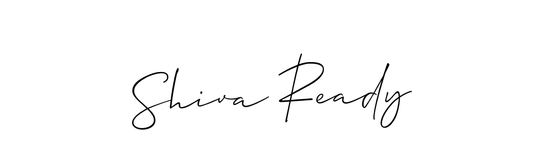 It looks lik you need a new signature style for name Shiva Ready. Design unique handwritten (Allison_Script) signature with our free signature maker in just a few clicks. Shiva Ready signature style 2 images and pictures png