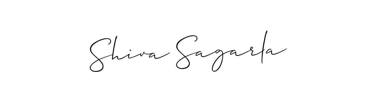 Use a signature maker to create a handwritten signature online. With this signature software, you can design (Allison_Script) your own signature for name Shiva Sagarla. Shiva Sagarla signature style 2 images and pictures png