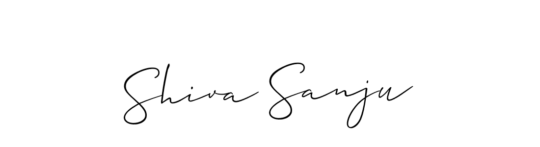 How to make Shiva Sanju signature? Allison_Script is a professional autograph style. Create handwritten signature for Shiva Sanju name. Shiva Sanju signature style 2 images and pictures png