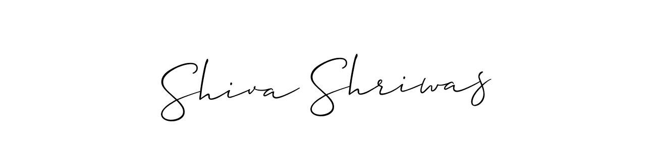 Design your own signature with our free online signature maker. With this signature software, you can create a handwritten (Allison_Script) signature for name Shiva Shriwas. Shiva Shriwas signature style 2 images and pictures png