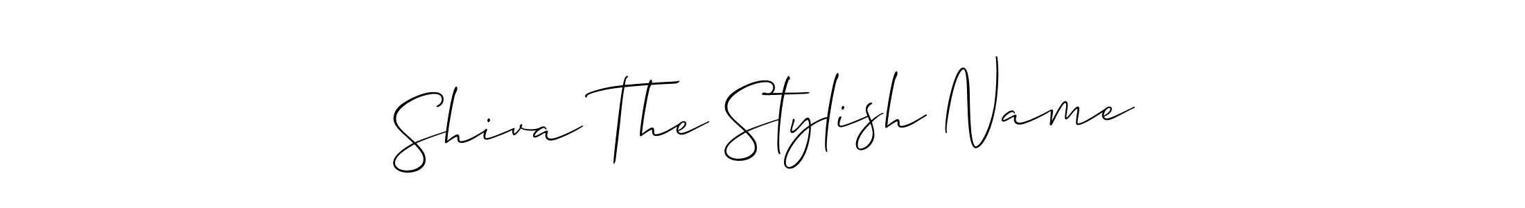 How to make Shiva The Stylish Name name signature. Use Allison_Script style for creating short signs online. This is the latest handwritten sign. Shiva The Stylish Name signature style 2 images and pictures png