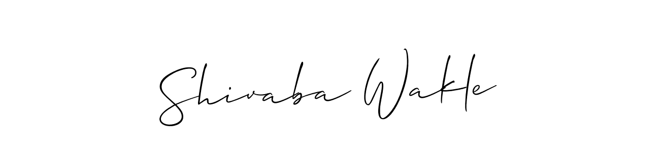 Create a beautiful signature design for name Shivaba Wakle. With this signature (Allison_Script) fonts, you can make a handwritten signature for free. Shivaba Wakle signature style 2 images and pictures png