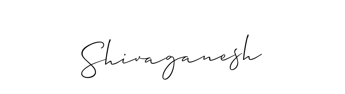 How to make Shivaganesh signature? Allison_Script is a professional autograph style. Create handwritten signature for Shivaganesh name. Shivaganesh signature style 2 images and pictures png